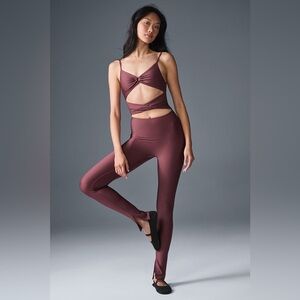 ALO Yoga Burgundy Jumpsuit